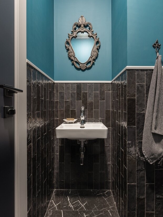 Фотография: Ванная в стиле Прованс и Кантри, Современный, Эклектика, Винтажный, Квартира, Проект недели, Монолитный дом, 3 комнаты, 60-90 метров, Уфа, Надежда Токарева – фото на INMYROOM