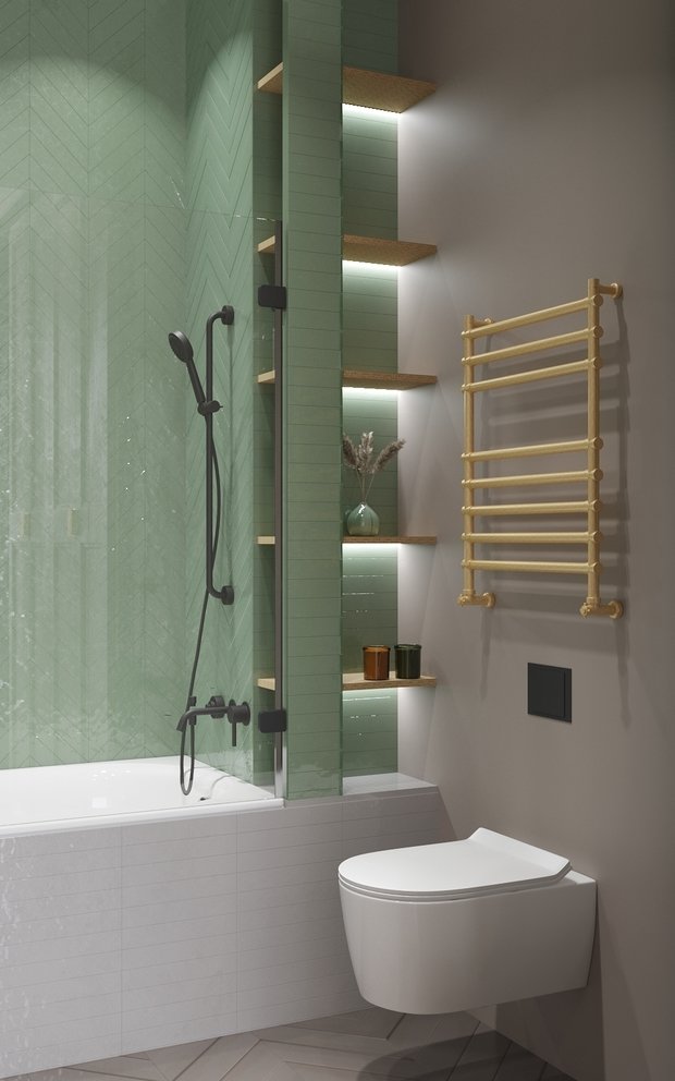 Фото из портфолио Винтажный санузел – фотографии дизайна интерьеров на INMYROOM