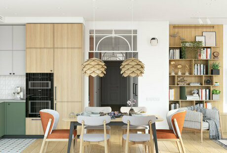 Дизайн интерьера четырехкомнатной квартиры в ЖК "I Love"