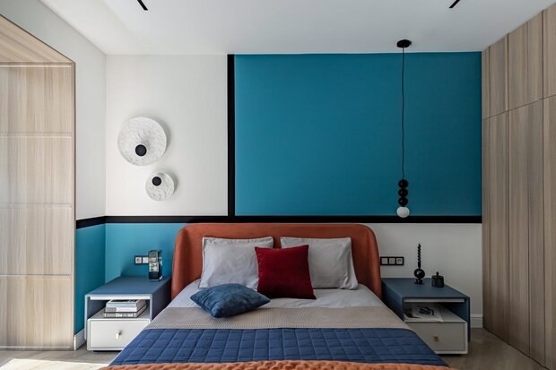 Фотография: Спальня в стиле Современный, Эклектика, Квартира, Проект дня, Казахстан, 3 комнаты, Более 90 метров, Надира Мустафина – фото на INMYROOM