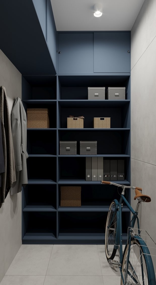 Фотография: Гардеробная в стиле Современный, Квартира, Проект недели, Москва, 4 и больше, Более 90 метров, Екатерина Третьякова, Tretiakova Interior – фото на INMYROOM