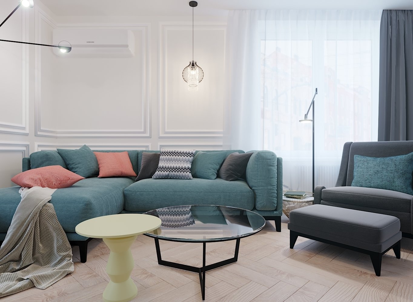 Фото из портфолио Дизайн трехкомнатной квартиры – фотографии дизайна интерьеров на INMYROOM Фото из портфолио Дизайн трехкомнатной квартиры – фотографии дизайна интерьеров на INMYROOM