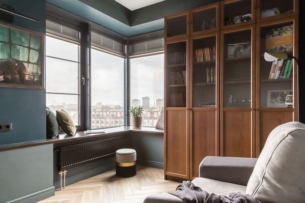 Фотография: Кабинет в стиле Современный, Квартира, Проект недели, Москва, Buro Brainstorm, 3 комнаты, 60-90 метров – фото на INMYROOM