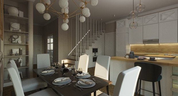 Фото из портфолио Кухня-столовая – фотографии дизайна интерьеров на INMYROOM