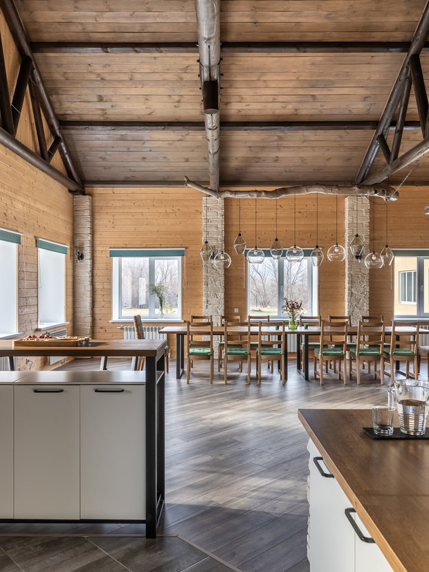 Фотография: Кухня и столовая в стиле Прованс и Кантри, Дом, Проект недели, Дача, Дом и дача, 4 и больше, Более 90 метров, Самарская область, Ольга Бикбова – фото на INMYROOM