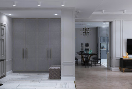 Квартира современная классика - 135 кв. Холл