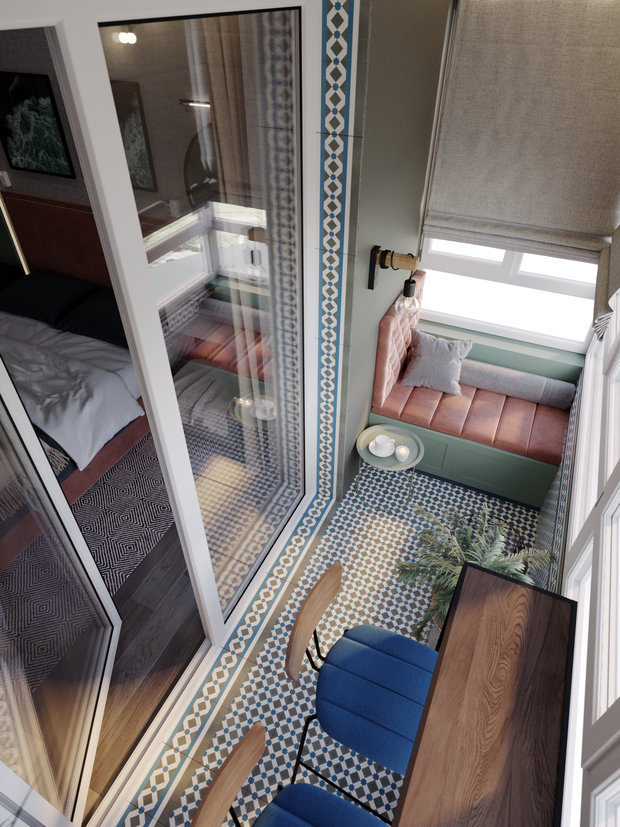 Фото из портфолио  Apartment «Summer garden»  – фотографии дизайна интерьеров на INMYROOM