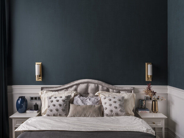 Фотография: Спальня в стиле Классический, Современный, Эклектика, Квартира, Проект недели, Москва, 2 комнаты, 40-60 метров – фото на INMYROOM