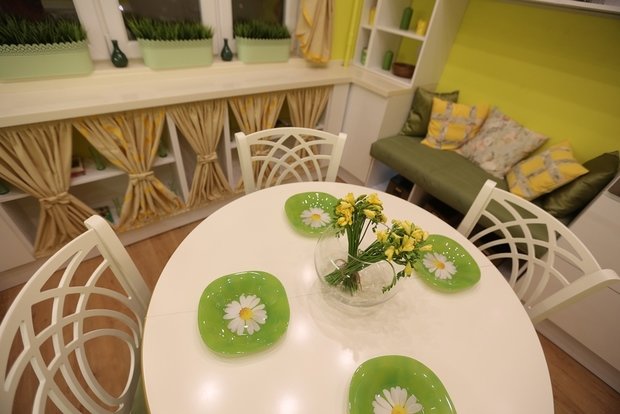 Фото из портфолио Кухня с ромашками – фотографии дизайна интерьеров на INMYROOM