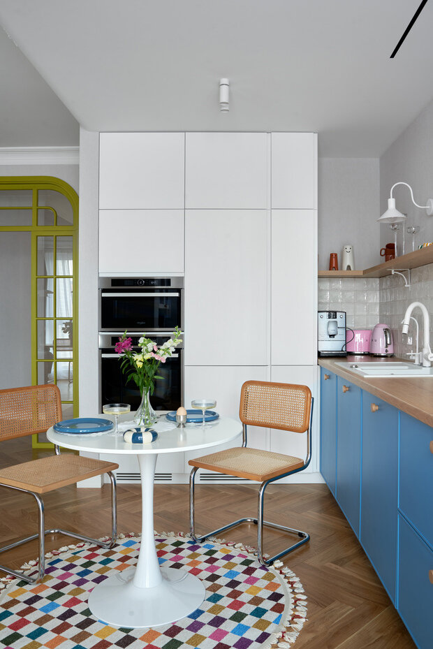 Фотография: Кухня и столовая в стиле Современный, Эклектика, Квартира, Проект дня, Беларусь, Минск, 2 комнаты, 60-90 метров, Анжелика Макаревич – фото на INMYROOM