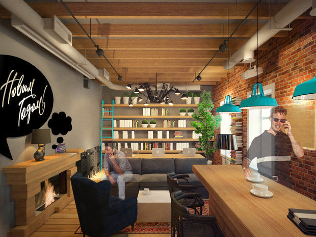 Фотография: Офис в стиле Лофт, Современный, Офисное пространство, Дома и квартиры – фото на INMYROOM