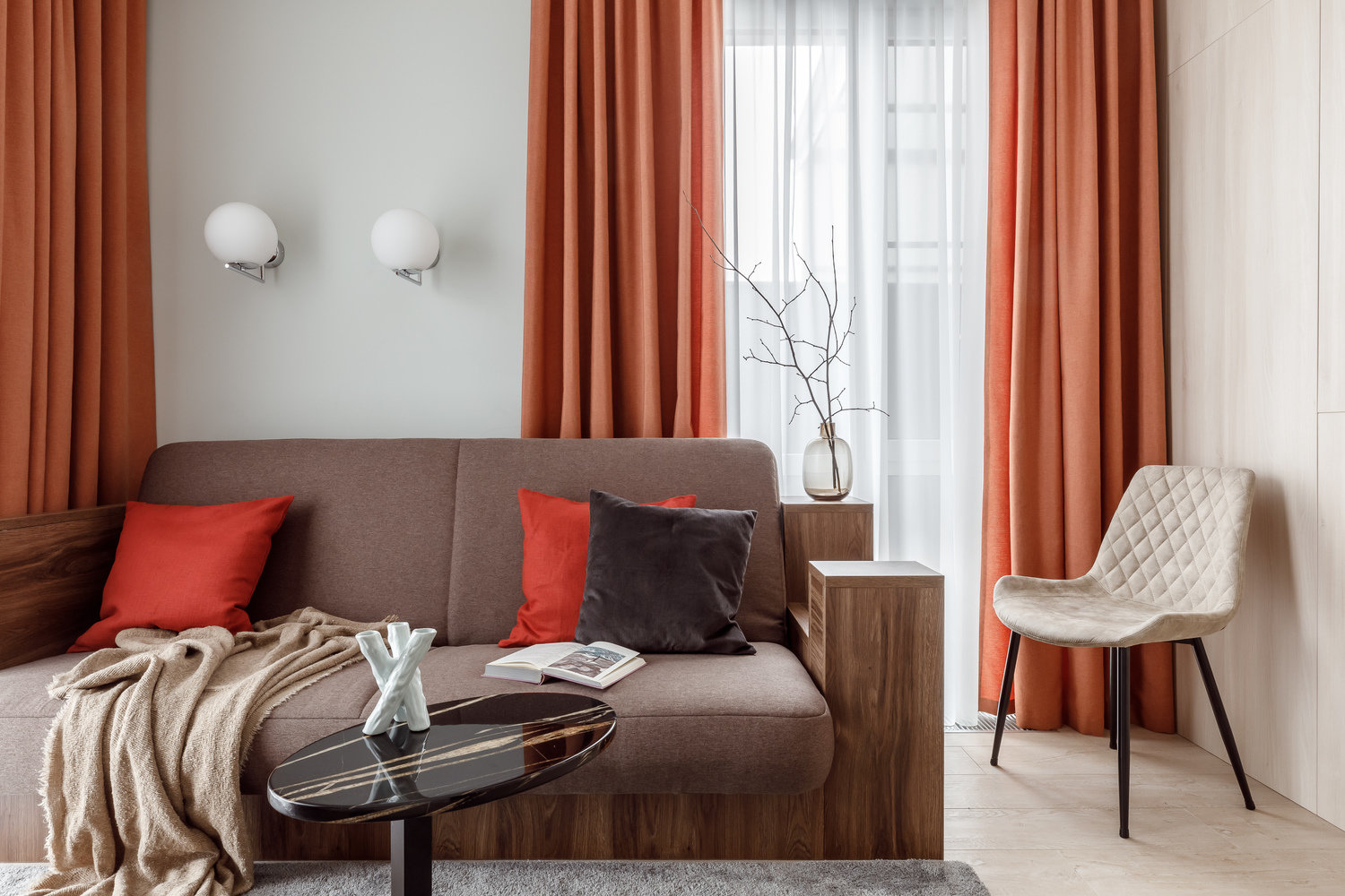 Фотография: Гостиная в стиле Современный, Дом, Минимализм, Проект дня, Дом и дача, Ростов-на-Дону, 3 комнаты, Более 90 метров, Astar project – фото на INMYROOM