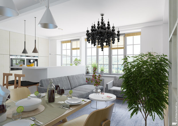 Фото из портфолио Architectured.ru – фотографии дизайна интерьеров на INMYROOM