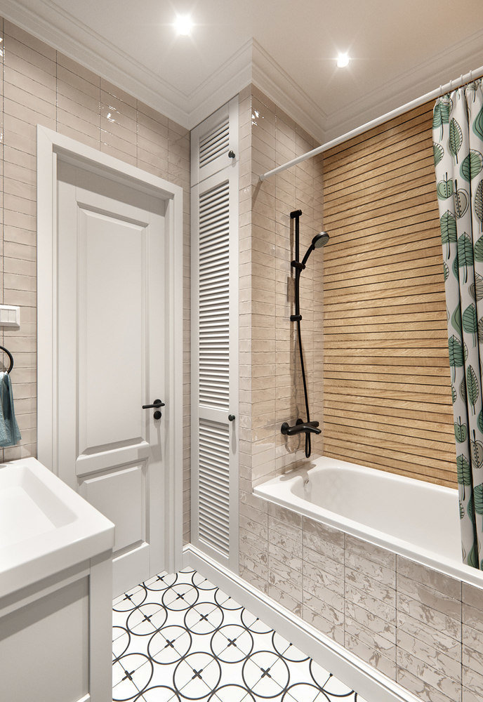 Фотография: Ванная в стиле Современный, Скандинавский, Квартира, Проект дня, Москва, 3 комнаты, 60-90 метров, Олег Минц – фото на INMYROOM Фотография: Ванная в стиле Современный, Скандинавский, Квартира, Проект дня, Москва, 3 комнаты, 60-90 метров, Олег Минц – фото на INMYROOM