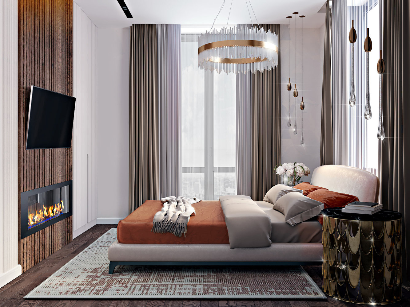 Фотография: Спальня в стиле Современный, Классический, Квартира, Проект недели, Москва, 3 комнаты, 60-90 метров, Александра Гартке – фото на INMYROOM Фотография: Спальня в стиле Современный, Классический, Квартира, Проект недели, Москва, 3 комнаты, 60-90 метров, Александра Гартке – фото на INMYROOM