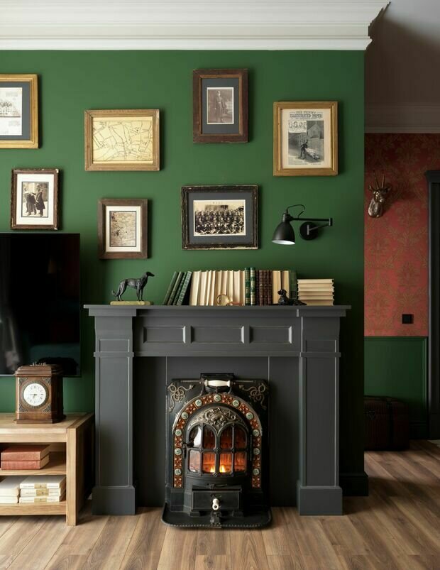 Фотография: Гостиная в стиле Классический, Эклектика, Винтажный, Квартира, Проект дня, Калининград, 1 комната, 40-60 метров, Анна Миклашевская – фото на INMYROOM