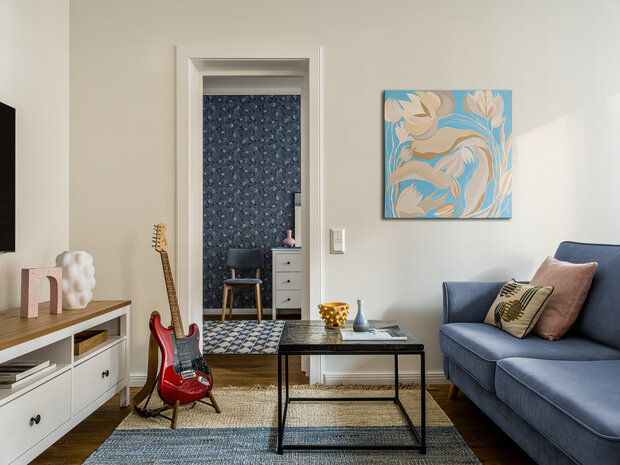 Фотография: Гостиная в стиле Современный, Эклектика, Квартира, Проект дня, Москва, 2 комнаты, 40-60 метров, Кристина Малышева – фото на INMYROOM