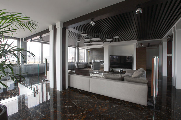 Фотография: Гостиная в стиле Современный, Хай-тек – фото на INMYROOM