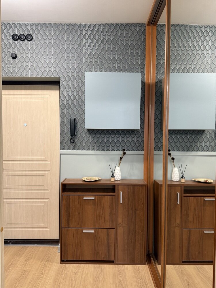 Фотография: в стиле , Скандинавский, Квартира, Переделка, 1 комната, до 40 метров, Екатерина Безъязычная, Санкт-Петербруг – фото на INMYROOM