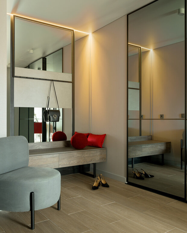 Фотография: Прихожая в стиле Современный, Квартира, Проект дня, Пенза, 2 комнаты, 60-90 метров, Ольга Писарькова – фото на INMYROOM