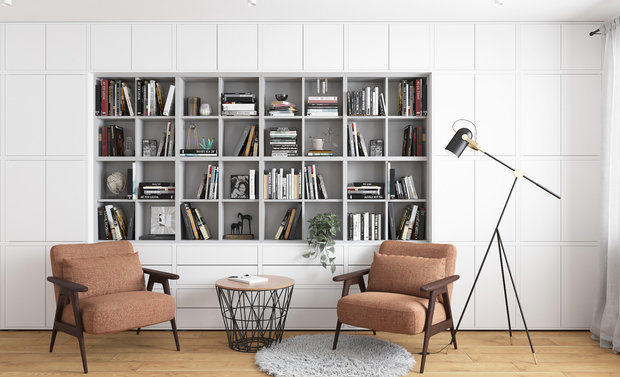 Фото из портфолио Трехкомнатная квартира на мансардном этаже. – фотографии дизайна интерьеров на INMYROOM