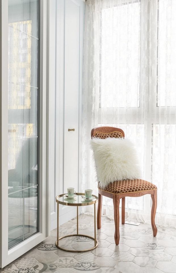 Фотография: Балкон в стиле Классический, Современный, Квартира, Проект недели, Москва, 2 комнаты, 40-60 метров, Наталья Широкорад – фото на INMYROOM