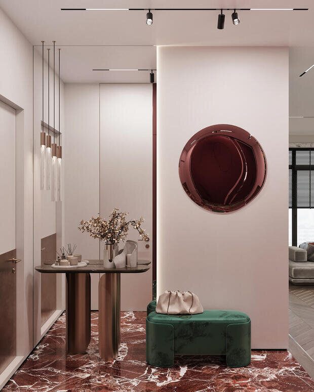 Фото из портфолио Дизайн интерьера квартиры в ЖК «Клубный дом Talento» в стиле неоклассика – фотографии дизайна интерьеров на INMYROOM