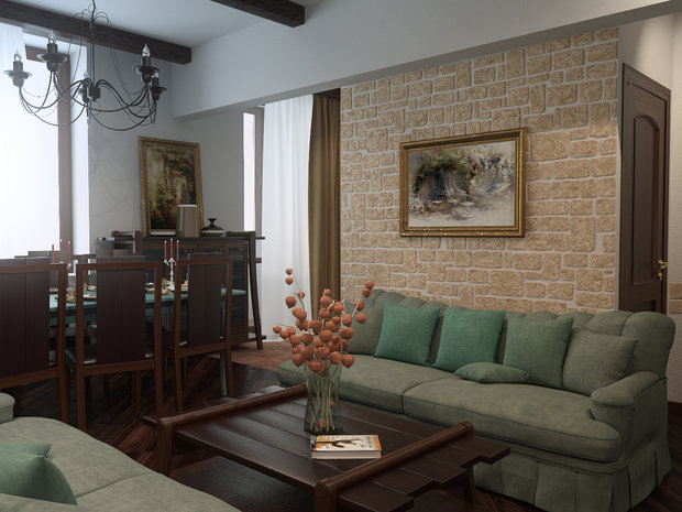Фото из портфолио Квартира в Тосканском стиле – фотографии дизайна интерьеров на INMYROOM