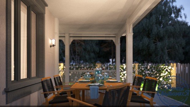 Фото из портфолио Двухэтажный коттедж с террасой – фотографии дизайна интерьеров на INMYROOM