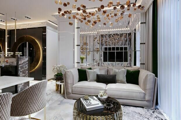 Фото из портфолио Квартира 55,5 м² в ЖК Селигер Сити: дорогие и оригинальные решения на каждом м² – фотографии дизайна интерьеров на INMYROOM