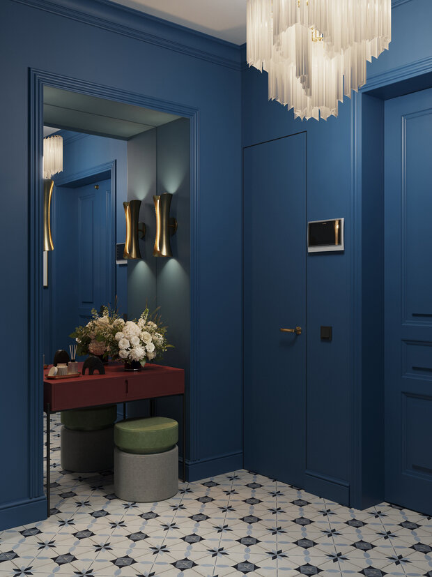 Фотография: Прихожая в стиле Современный, Классический, Квартира, Проект дня, Санкт-Петербург, 40-60 метров, Юлия Бабинцева, YUHOME design – фото на INMYROOM