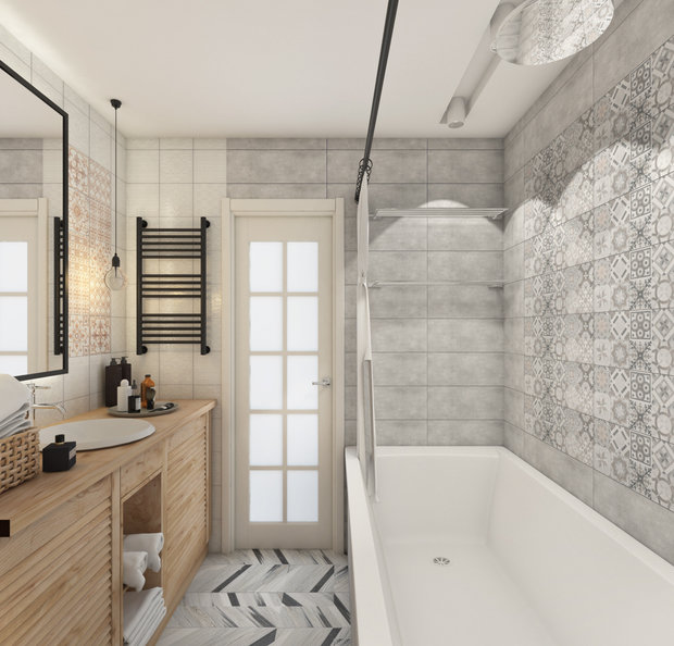 Фото из портфолио Riverside. Квартира в стиле фьюжн – фотографии дизайна интерьеров на INMYROOM