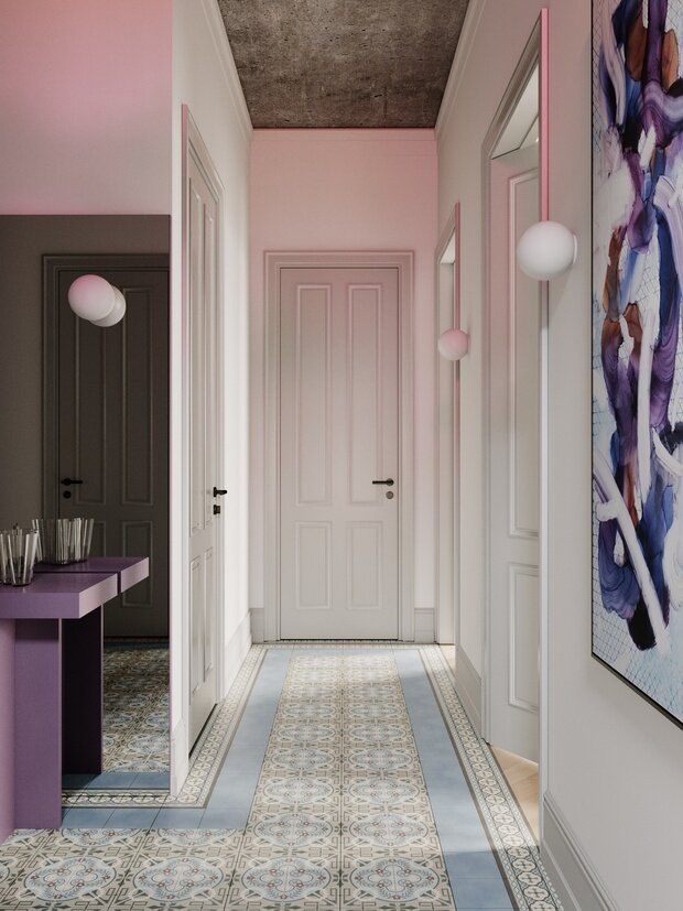 Фотография: Прихожая в стиле Современный, Эклектика, Квартира, Проект дня, Санкт-Петербург, 4 и больше, Более 90 метров, CHE DESIGN – фото на INMYROOM