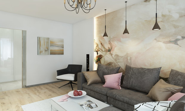 Фото из портфолио Гостиная в цветах – фотографии дизайна интерьеров на INMYROOM