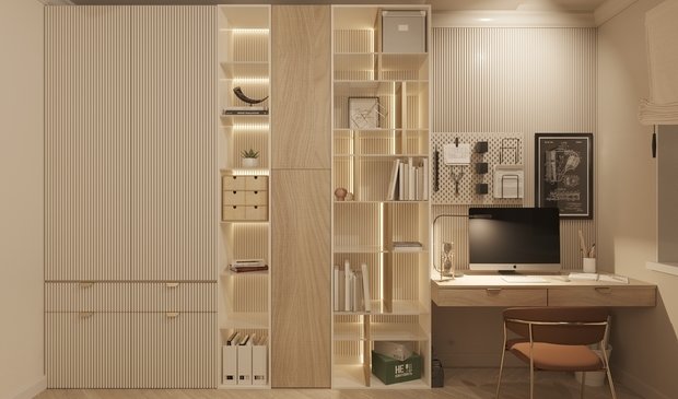 Фото из портфолио Кабинет в современном стиле – фотографии дизайна интерьеров на INMYROOM