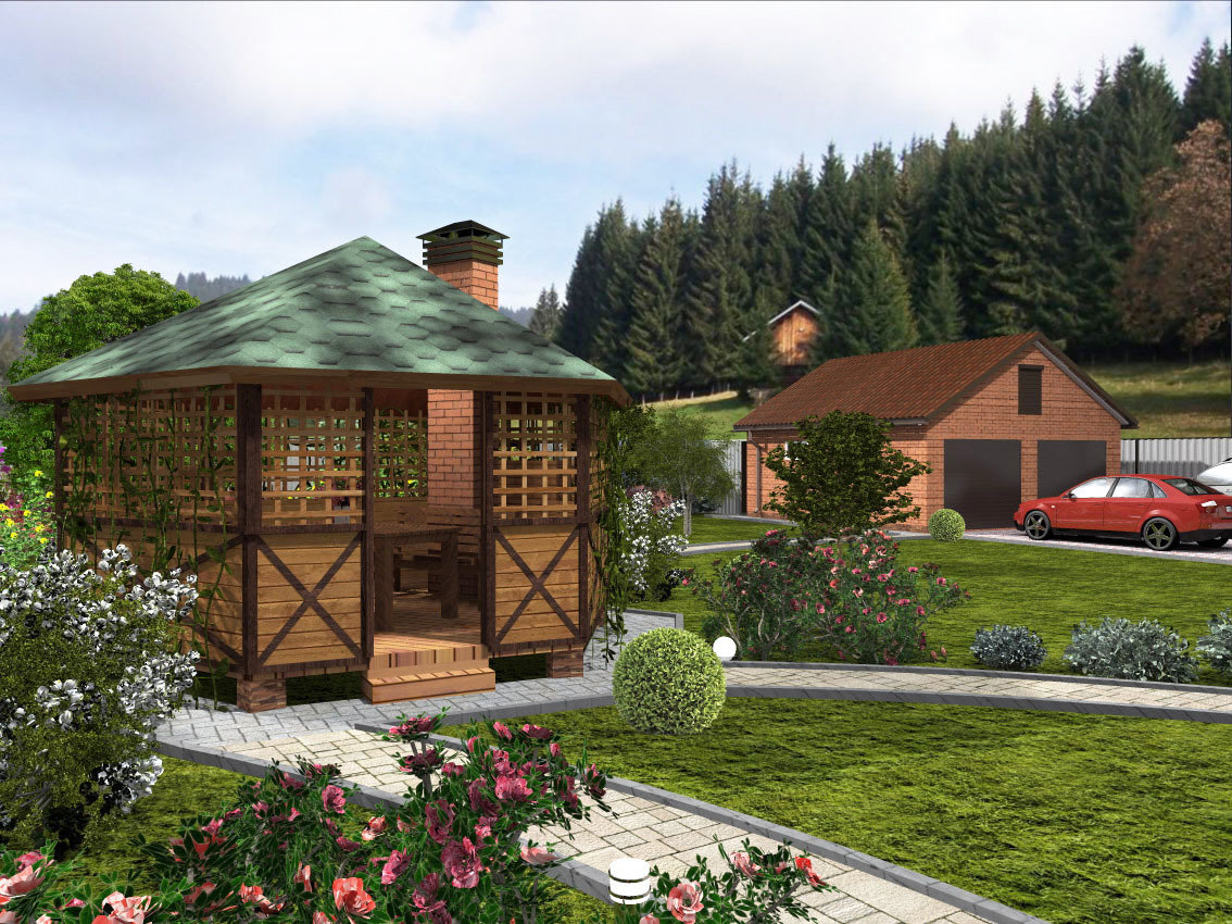 Фото из портфолио Ландшафтный проект в поселке Жареный Бугор – фотографии дизайна интерьеров на INMYROOM Фото из портфолио Ландшафтный проект в поселке Жареный Бугор – фотографии дизайна интерьеров на INMYROOM