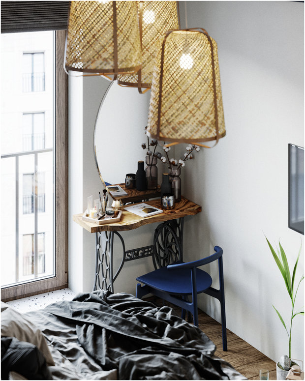 Фотография: Кабинет в стиле Лофт, Скандинавский, Эклектика, Квартира, Проект недели, Санкт-Петербург, Макс Жуков, Виктор Штефан, ToTaste Studio, 3 комнаты, 60-90 метров – фото на INMYROOM