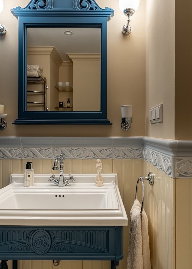 Фотография: Ванная в стиле Классический, Современный, Квартира, Проект недели, Москва, 4 и больше, Более 90 метров, Мария Полянская – фото на INMYROOM