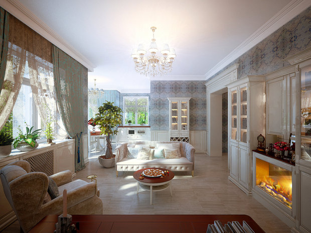 Фото из портфолио Классика загородного дома – фотографии дизайна интерьеров на INMYROOM