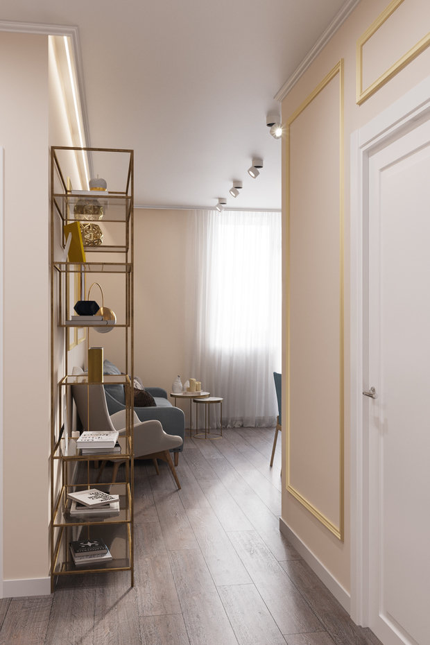 Фото из портфолио Квартира 57 кв.м. в стиле эклектика ЖК на Симоновском. – фотографии дизайна интерьеров на INMYROOM