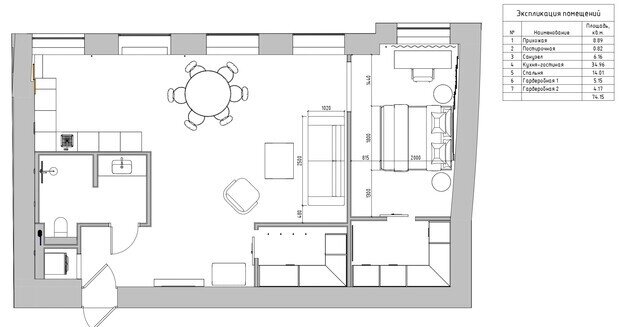 Фотография: Планировки в стиле , Квартира, Проект дня, 2 комнаты, 60-90 метров, Санкт-Петербруг, современный с элементами классики и роскоши – фото на INMYROOM
