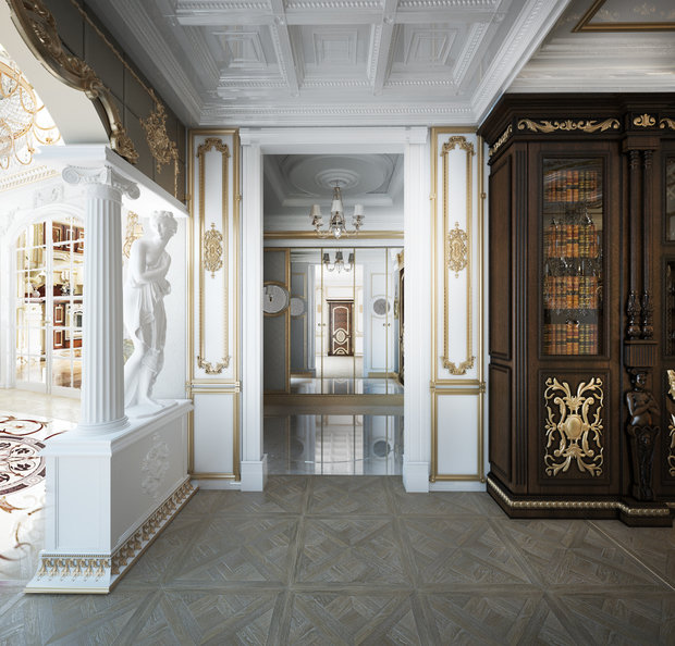 Фото из портфолио Апартаменты 154 м2 в стиле БАРОККО  – фотографии дизайна интерьеров на INMYROOM