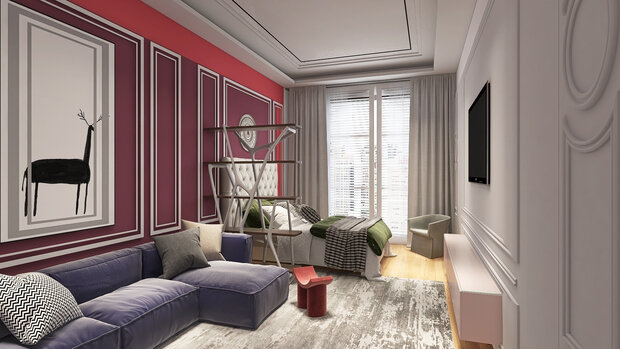 Фото из портфолио ЖИЗНЕРАДОСТНЫЙ СТИЛЬНЫЙ ИНТЕРЬЕР ДЛЯ СЕМЬИ С СЕВЕРА. Площадь - 162 кв.м.. – фотографии дизайна интерьеров на INMYROOM