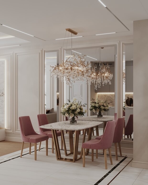 Фото из портфолио Дизайн интерьера дома в ЖК «Manhattan (Манхэттен)» в стиле современная классика – фотографии дизайна интерьеров на INMYROOM