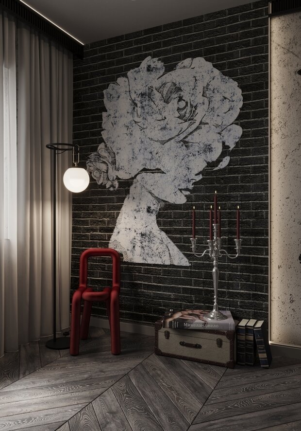 Фото из портфолио Спальня в стиле лофт – фотографии дизайна интерьеров на INMYROOM