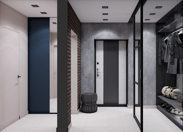 Фото из портфолио Квартира в стиле ЛОФТ 45 кв.м – фотографии дизайна интерьеров на INMYROOM