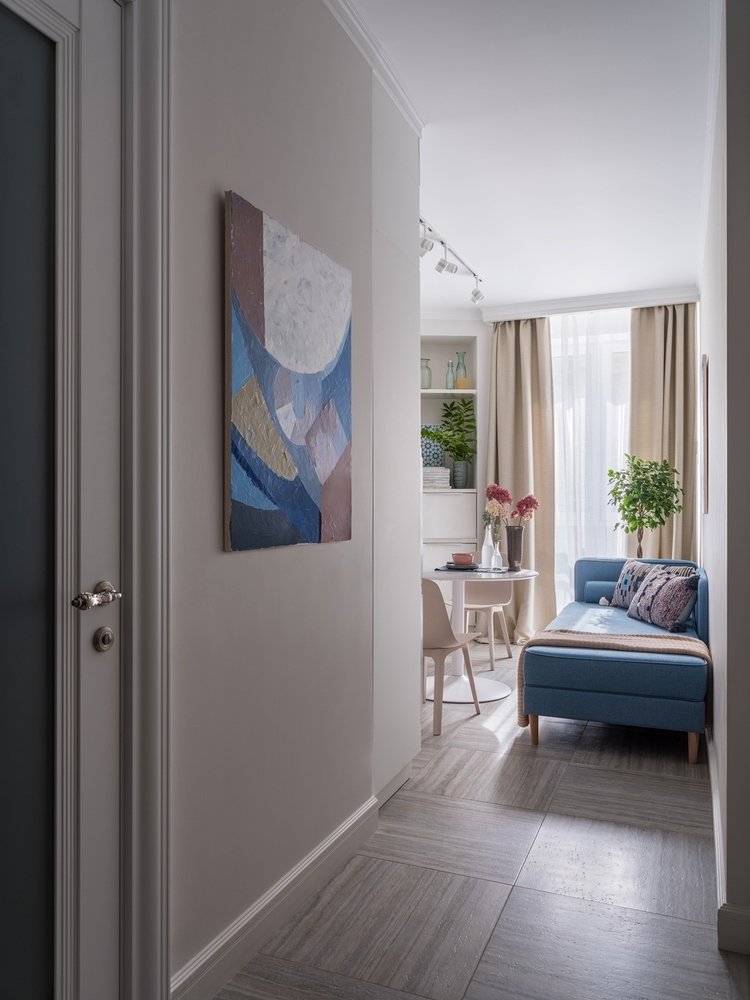 Фотография: Прихожая в стиле Современный, Квартира, Проект недели, Москва, 1 комната, до 40 метров, Екатерина Бурдина – фото на INMYROOM