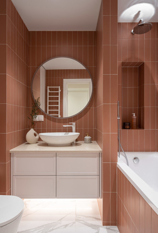 Фотография: Ванная в стиле Современный, Квартира, Проект недели, Санкт-Петербург, 3 комнаты, Более 90 метров, int2design – фото на INMYROOM