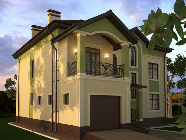 Фото из портфолио ФАСАДНЫЙ ДИЗАЙН ЧАСТНОГО ДОМА – фотографии дизайна интерьеров на INMYROOM