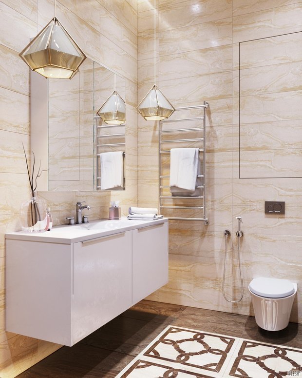 Фото из портфолио Duderhof Club — 115m | Современная роскошь и природа в одной квартире – фотографии дизайна интерьеров на INMYROOM